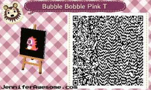 Animal Crossing: New Leaf Bubble Bobble QR Design