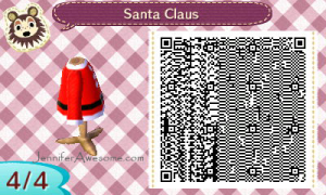 Santa Claus Costume QR Code