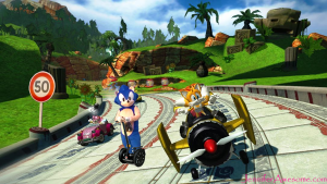 Sonic on a Segway