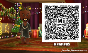 Tomodachi Life Christmas Krampus QR Code