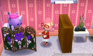 Animal Crossing Happy Home Designer - Renée on Super Toilet