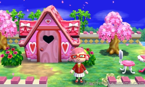 Animal Crossing Happy Home Designer - Pink House