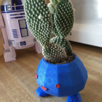 Angel Cactus in Oddish Planter with R2D2