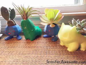 Pokemon-3D-Print-Planter-Bulbasaur-Oddish-Chikorita