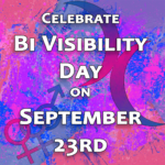 Bi Visibility Day is September 23rd